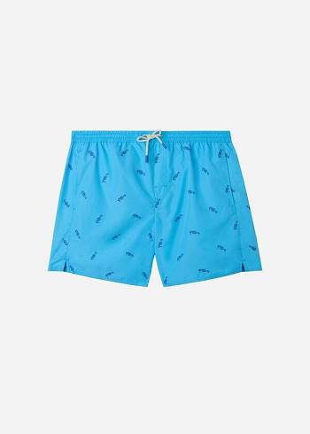 Férfi Calzedonia Formentera Úszónadrágok Sötétkék | HU2938EX