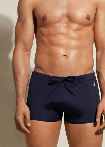 Férfi Calzedonia Panama Úszónadrágok Sötétkék | HU2952GL