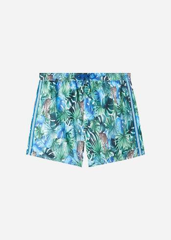 Férfi Calzedonia Patterned Ibiza Úszónadrágok Színes | HU2929SO