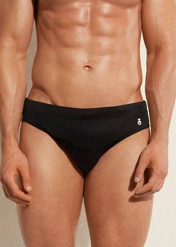 Férfi Calzedonia Rio Úszónadrágok Fekete | HU2949KI