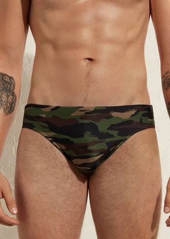 Férfi Calzedonia Rio Úszónadrágok Zöld | HU2948LH