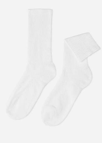 Férfi Calzedonia Sport Long Zokni Fehér | HU2769SO