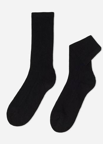 Férfi Calzedonia Sport Long Zokni Fekete | HU2770AP