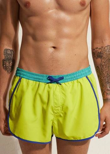 Férfi Calzedonia Venice Beach Eco Úszónadrágok Menta | HU2915IS