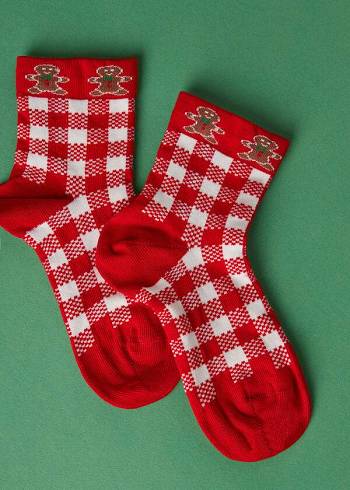 Gyerek Calzedonia Christmas Series Rövid Zokni Piros Fehér | HU3096DN