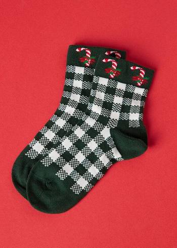 Gyerek Calzedonia Christmas Series Rövid Zokni Zöld | HU3097SO