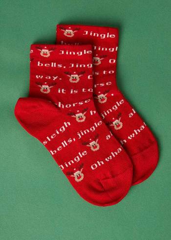 Gyerek Calzedonia Christmas Series Rövid Zokni Piros | HU3098AP