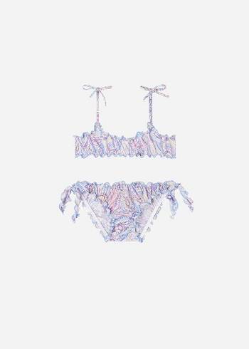 Gyerek Calzedonia Two Piece Amalfi Fürdőruha Kék | HU3051FM
