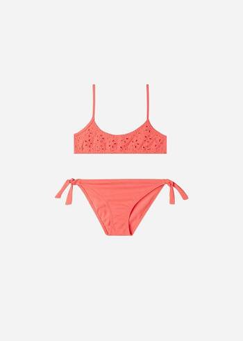 Gyerek Calzedonia Two-Piece Corfù Fürdőruha Narancssárga | HU3070DN