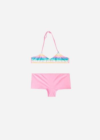 Gyerek Calzedonia Two-Piece Sole Fürdőruha Rózsaszín | HU3075IS