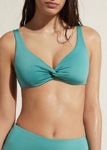 Női Calzedonia Balconette Indonesia Eco Bikini Felsők Türkiz | HU1667YU