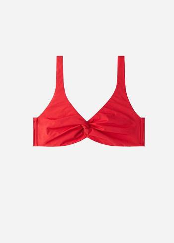 Női Calzedonia Balconette Indonesia Eco cobey Bikini Felsők Piros | HU1676GL