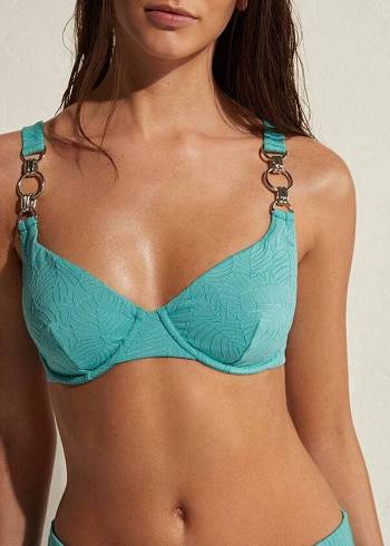 Női Calzedonia Balconette Marsiglia Bikini Felsők Türkiz | HU1681ZG