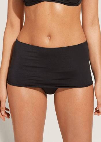 Női Calzedonia Banded Indonesia Eco Bikini Alsó Fekete | HU1292XF