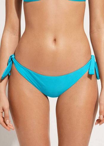Női Calzedonia Bow Brazilian Indonesia Eco Bikini Alsó Türkiz | HU1302TV