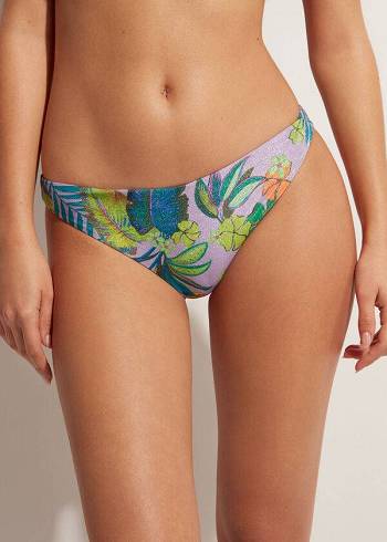 Női Calzedonia Brasilia Bikini Alsó Lila | HU1304UT
