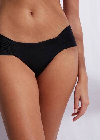 Női Calzedonia Brazilian Indonesia Eco Bikini Alsó Fekete | HU1311FM