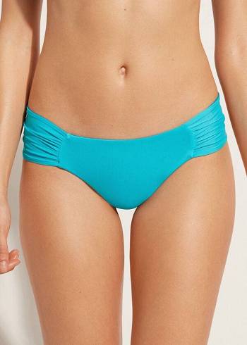 Női Calzedonia Brazilian Indonesia Eco Bikini Alsó Türkiz Zöld | HU1314JJ