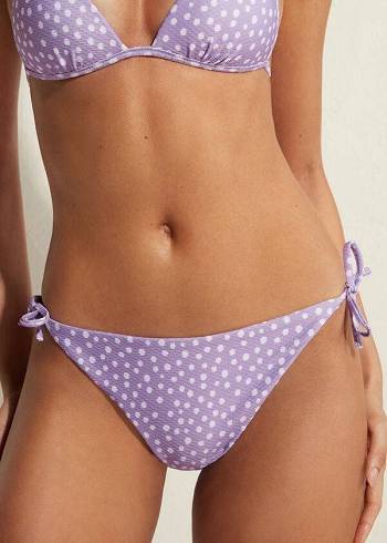 Női Calzedonia Brazilian String Cipro Bikini Alsó Lila | HU1330UT