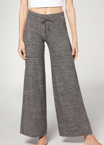 Női Calzedonia Cashmere Palazzo Nadrág Szürke | HU2716SO