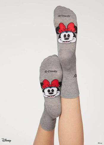 Női Calzedonia Disney Patterned Rövid Zokni Szürke | HU2425TV