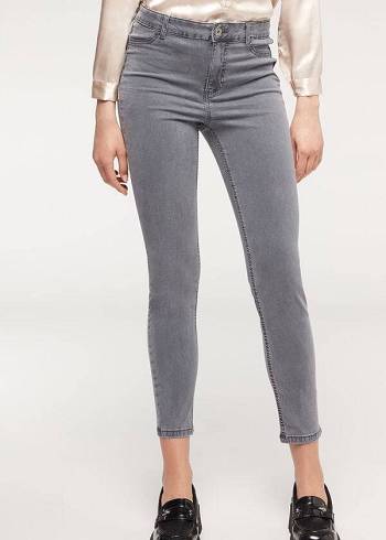 Női Calzedonia Eco Light Push Up Denim Farmer Nadrág Titán | HU2578IS
