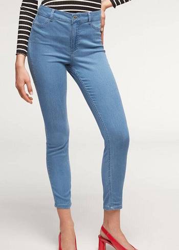 Női Calzedonia Eco Light Push Up Denim Farmer Nadrág Kék | HU2583EX