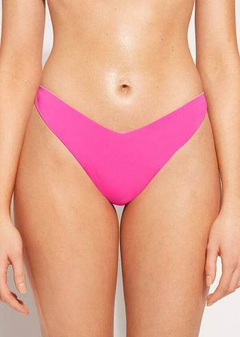 Női Calzedonia High Cut Brazilian Indonesia Eco Bikini Alsó Rózsaszín | HU1389FM