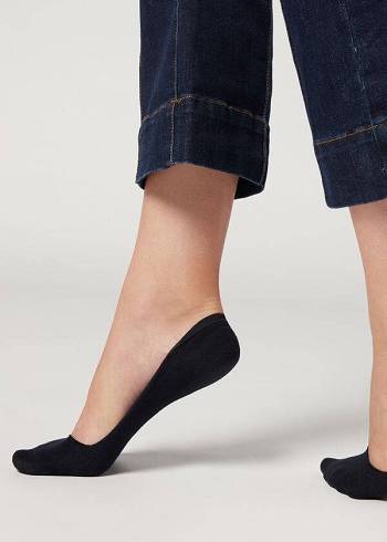Női Calzedonia Invisible low cut Zokni Kék | HU2212TV