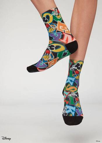 Női Calzedonia Multicolor Disney Rövid Zokni Színes | HU2449UT