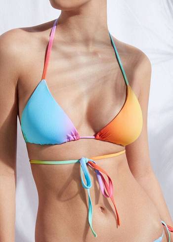 Női Calzedonia Párnázott Triangle Barcellona Bikini Felsők Színes | HU1895MA