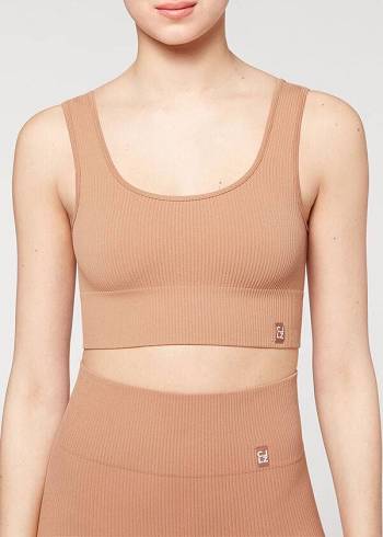 Női Calzedonia Seamless Bordázott Cover Ups Bézs | HU2109YU
