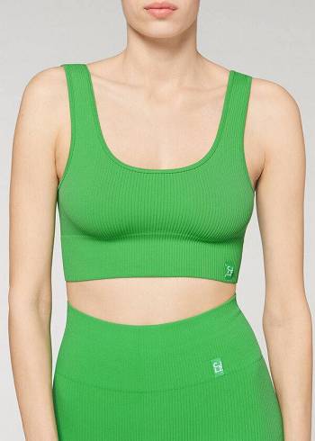 Női Calzedonia Seamless Bordázott Cover Ups Zöld | HU2112OR