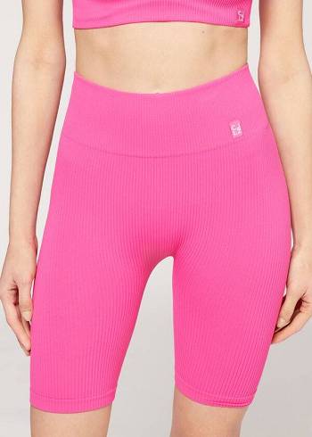 Női Calzedonia Seamless Sport Bike Leggings Rózsaszín | HU2679RW