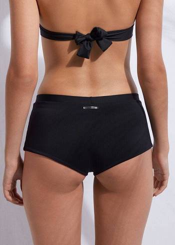 Női Calzedonia Shorts Swimsuit Bottom Indonesia Cover Ups Fekete | HU2148LH